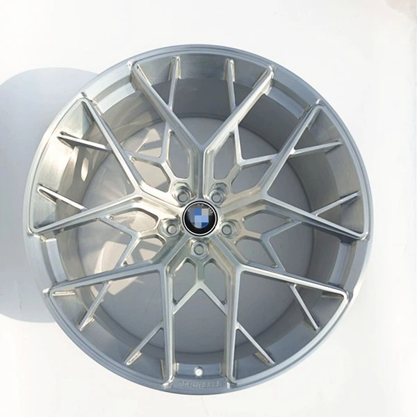 21x10/11inch Brushed+Clear Painted Forged Car Wheels